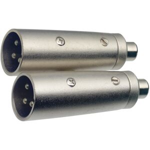Stagg 2 x Male XLR/ Female RCA Adaptor Stagg 2 x Male XLR/ Female RCA Adaptor