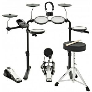 Gear4Music VISIONDRUM+ Electronic Drum Kit with Stool and Headphones Gear4Music VISIONDRUM+ Electronic Drum Kit with Stool and Headphones