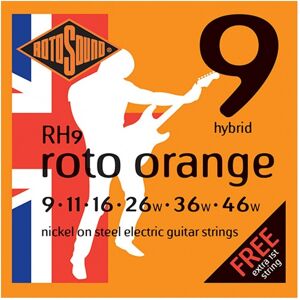 Rotosound RH9 Roto Orange Hybrid Nickel Guitar Strings 09-46 Rotosound RH9 Roto Orange Hybrid Nickel Guitar Strings 09-46
