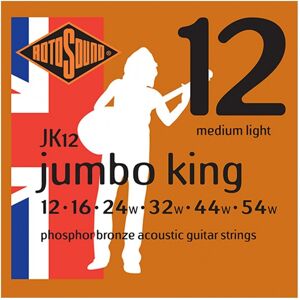 Rotosound Jumbo King JK12 Phosphor Bronze Acoustic Strings 12-54 Rotosound Jumbo King JK12 Phosphor Bronze Acoustic Strings 12-54
