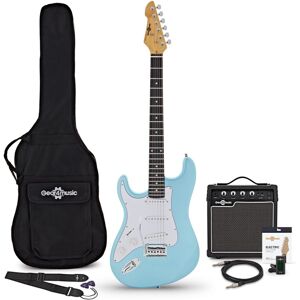 Gear4Music LA Select Left Handed Electric Guitar Blue Metallic 15W Guitar Amp & Accessory Pack Gear4Music LA Select Left Handed Electric Guitar Blue Metallic 15W Guitar Amp & Accessory Pack