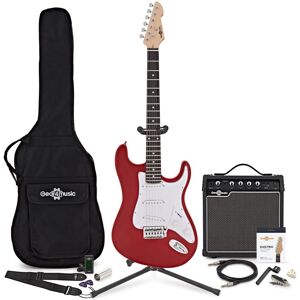 Gear4Music LA Electric Guitar Red 15W Guitar Amp & Ultimate Accessory Pack Gear4Music LA Electric Guitar Red 15W Guitar Amp & Ultimate Accessory Pack