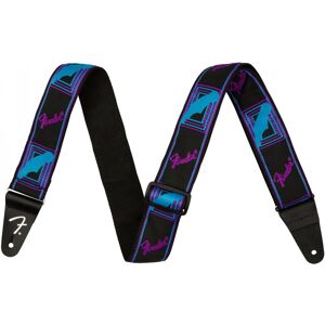 Fender Neon Monogram Guitar Strap Blue and Purple 2" Fender Neon Monogram Guitar Strap Blue and Purple 2"