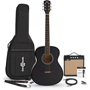 Gear4Music Student Electro Acoustic Guitar Black 15W Acoustic Amp & Accessory Pack Gear4Music Student Electro Acoustic Guitar Black 15W Acoustic Amp & Accessory Pack