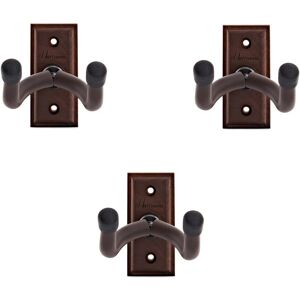 Hartwood Guitar Wall Hangers Walnut 3 Pack Hartwood Guitar Wall Hangers Walnut 3 Pack