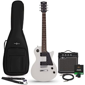 Gear4Music New Jersey Electric Guitar White 10W Guitar Amp & Accessory Pack Gear4Music New Jersey Electric Guitar White 10W Guitar Amp & Accessory Pack