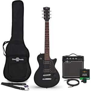 Gear4Music 3/4 New Jersey Electric Guitar Black 10W Guitar Amp & Accessory Pack Gear4Music 3/4 New Jersey Electric Guitar Black 10W Guitar Amp & Accessory Pack