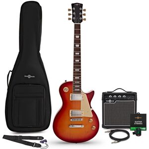 Gear4Music New Jersey Select Electric Guitar Cherryburst 10W Guitar Amp & Accessory Pack Gear4Music New Jersey Select Electric Guitar Cherryburst 10W Guitar Amp & Accessory Pack