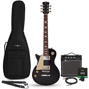 Gear4Music New Jersey Select Left Handed Electric Guitar Black 10W Guitar Amp & Accessory Pack Gear4Music New Jersey Select Left Handed Electric Guitar Black 10W Guitar Amp & Accessory Pack