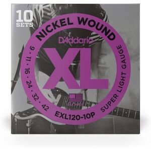 DAddario EXL120-10P Electric Strings 10 Pack DAddario EXL120-10P Electric Strings 10 Pack