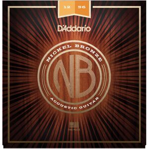 DAddario NB1256 Nickel Bronze Strings Light Top Med Bottom 12-56 DAddario NB1256 Nickel Bronze Strings Light Top Med Bottom 12-56