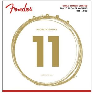 Fender 880CL 80/20 Dura-Tone Coated Acoustic Strings 11-52 Fender 880CL 80/20 Dura-Tone Coated Acoustic Strings 11-52