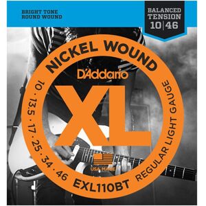 DAddario EXL110BT Nickel Wound Balanced Tension Regular Light 10-46 DAddario EXL110BT Nickel Wound Balanced Tension Regular Light 10-46
