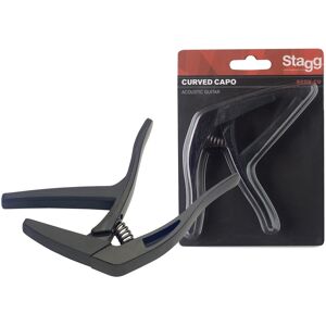 Stagg Curved Trigger Capo For Acoustic & Electric Guitar Black Stagg Curved Trigger Capo For Acoustic & Electric Guitar Black