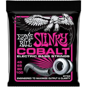 Ernie Ball Super Slinky 2734 Cobalt Bass Guitar Strings 45-100 Ernie Ball Super Slinky 2734 Cobalt Bass Guitar Strings 45-100