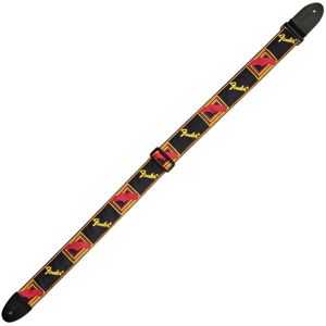 Fender Black Yellow and Red Mono Strap Fender Black Yellow and Red Mono Strap