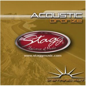 Stagg Deluxe 12 String Bronze Extra-Light Acoustic Guitar Strings Stagg Deluxe 12 String Bronze Extra-Light Acoustic Guitar Strings