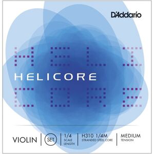 DAddario Helicore Violin String Set 1/4 Size Medium DAddario Helicore Violin String Set 1/4 Size Medium