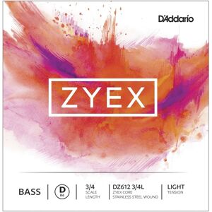 DAddario Zyex Double Bass D String 3/4 Size Light DAddario Zyex Double Bass D String 3/4 Size Light