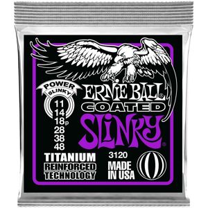 Ernie Ball 3120 Power Slinky Coated Titanium Set 11-48 Ernie Ball 3120 Power Slinky Coated Titanium Set 11-48