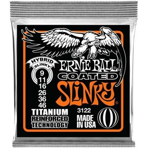 Ernie Ball 3122 Hybrid Slinky Coated Titanium Set 9-46 Ernie Ball 3122 Hybrid Slinky Coated Titanium Set 9-46
