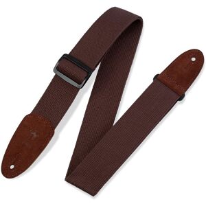 Levys MC8-BRN 2" Cotton Guitar Strap w/ Leather Ends Brown Levys MC8-BRN 2" Cotton Guitar Strap w/ Leather Ends Brown