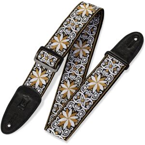 Levys M8HT-13 2" Hootenanny Guitar Strap Yellow Flower Levys M8HT-13 2" Hootenanny Guitar Strap Yellow Flower