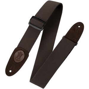 Levys MSSC8-BRN 2" Cotton Guitar Guitar Strap Brown Levys MSSC8-BRN 2" Cotton Guitar Guitar Strap Brown