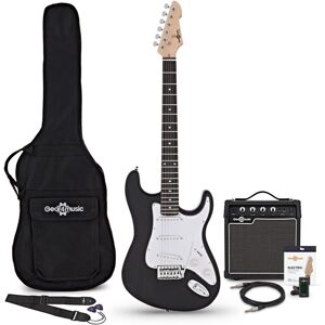 Gear4Music LA Electric Guitar Black 10W Guitar Amp & Accessory Pack Gear4Music LA Electric Guitar Black 10W Guitar Amp & Accessory Pack