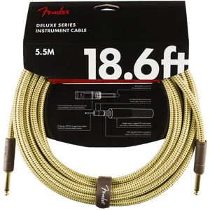 Fender Deluxe 18.6ft Straight Instrument Cable Tweed Fender Deluxe 18.6ft Straight Instrument Cable Tweed