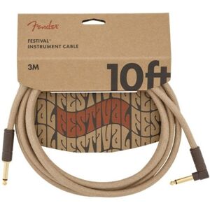 Fender Festival Hemp 3m Angled Instrument Cable Natural Fender Festival Hemp 3m Angled Instrument Cable Natural
