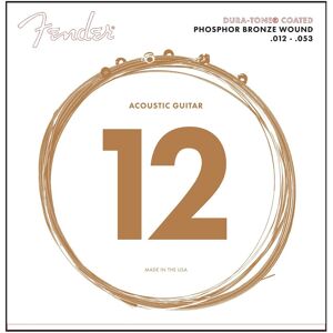Fender 860L Phosphor Bronze Dura-Tone Coated Acoustic Strings 12-53 Fender 860L Phosphor Bronze Dura-Tone Coated Acoustic Strings 12-53