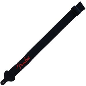 Fender 2 Inch Poly Guitar Strap Black with Red Logo Fender 2 Inch Poly Guitar Strap Black with Red Logo