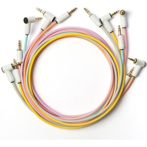 MyVolts Candycord Straight/Angle Minijack Cables 70cm 6 pack MyVolts Candycord Straight/Angle Minijack Cables 70cm 6 pack