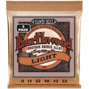 Ernie Ball P03548 Earthwood Phosphor Bronze Light 11-52 (3 Set Pack) Ernie Ball P03548 Earthwood Phosphor Bronze Light 11-52 (3 Set Pack)
