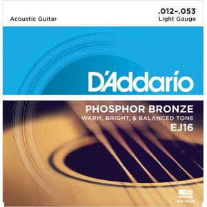 DAddario EJ16 Phosphor Bronze Light 12-53 DAddario EJ16 Phosphor Bronze Light 12-53