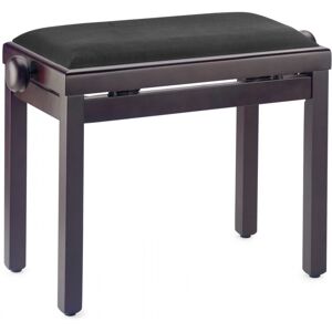 Stagg Adjustable Piano Bench Black Velvet Matte Rosewood Stagg Adjustable Piano Bench Black Velvet Matte Rosewood