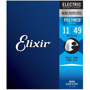 Elixir 12100 POLYWEB Coated Electric Guitar Strings 11-49 Elixir 12100 POLYWEB Coated Electric Guitar Strings 11-49