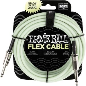 Ernie Ball P06434 Flex 20ft Straight-Straight Cable Glow in the Dark Ernie Ball P06434 Flex 20ft Straight-Straight Cable Glow in the Dark