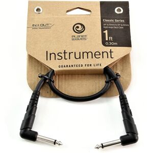 Planet Waves Classic Series Patch Cable Right Angle 1 Foot Planet Waves Classic Series Patch Cable Right Angle 1 Foot