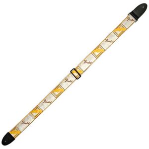 Fender White Brown and Yellow Mono Strap Fender White Brown and Yellow Mono Strap