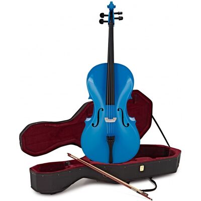 Student Full Size Cello by Gear4music Blue Student Full Size Cello by Gear4music Blue