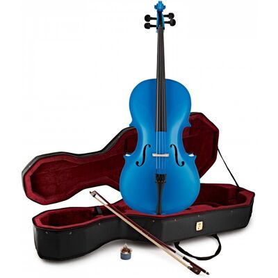 Student 1/2 Size Cello by Gear4music Blue Student 1/2 Size Cello by Gear4music Blue