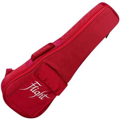 Flight Deluxe Ukulele Gig Bag - Concert, Red, 15mm Padding Flight Deluxe Ukulele Gig Bag - Concert, Red, 15mm Padding