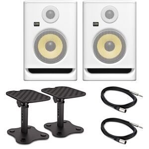 KRK ROKIT RP5 G5 Studio Monitor Bundle White KRK ROKIT RP5 G5 Studio Monitor Bundle White