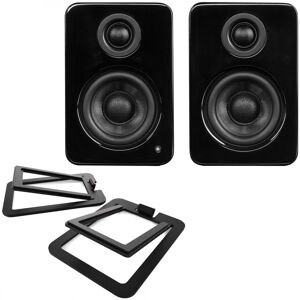 Kanto Audio Kanto YU2 Powered Speakers with Stands Gloss Black Kanto Audio Kanto YU2 Powered Speakers with Stands Gloss Black