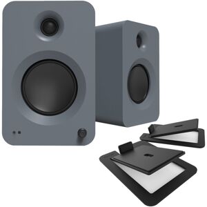 Kanto Audio Kanto REN Powered Speakers with S6 Tilted Stands Matte Grey Kanto Audio Kanto REN Powered Speakers with S6 Tilted Stands Matte Grey