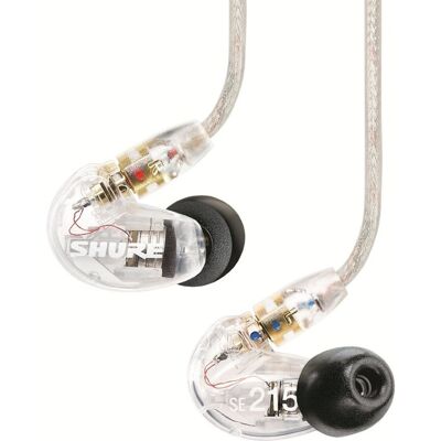 Shure SE215 Sound Isolating Earphones Clear Shure SE215 Sound Isolating Earphones Clear