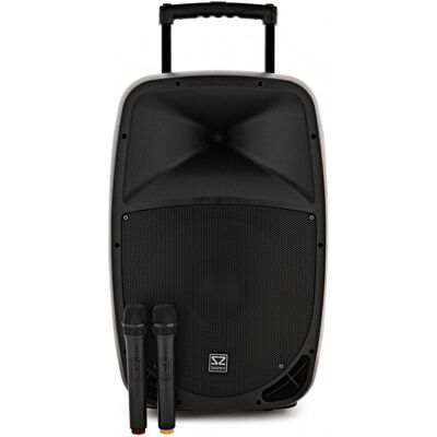 SubZero P15 Portable PA Speaker with Bluetooth & Wireless Mics SubZero P15 Portable PA Speaker with Bluetooth & Wireless Mics