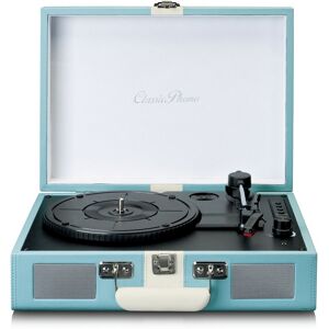 Lenco TT-110 Suitcase Turntable with BT and Built-In Speakers Blue Lenco TT-110 Suitcase Turntable with BT and Built-In Speakers Blue